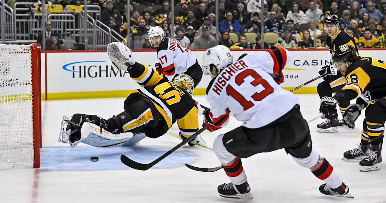 Nico Hischier leads Devils past weary Penguins