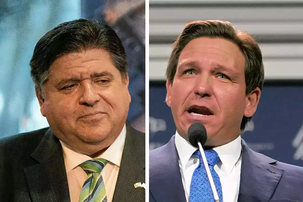 Pritzker-DeSantis rivalry comes to the suburbs, as Florida governor visits Elmhurst Monday