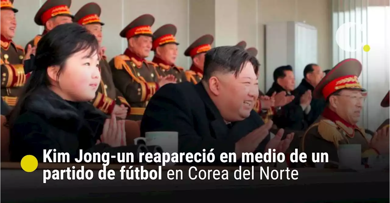 Kim Jong-un reapareció en medio de un partido de fútbol en Corea del Norte