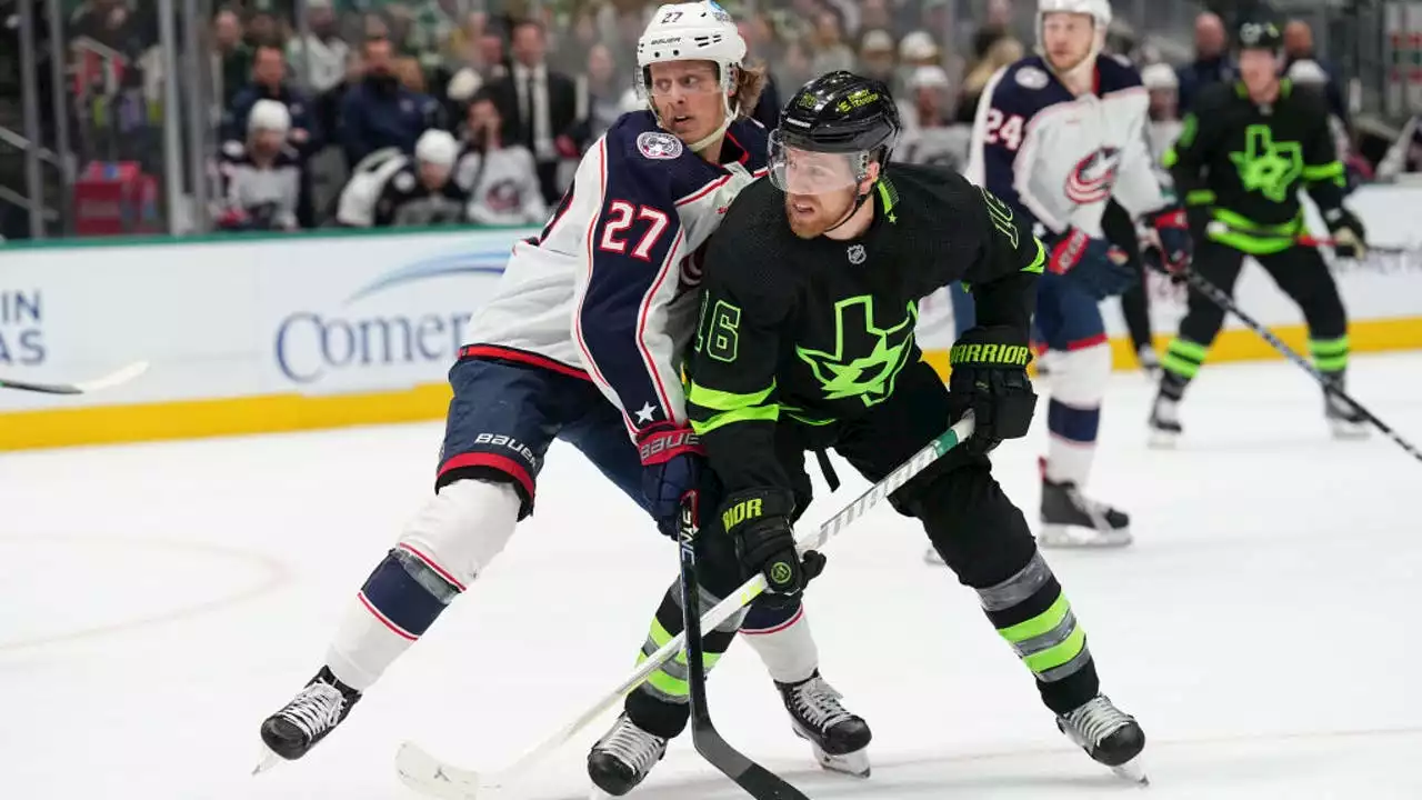 Last-place Jackets beat struggling West-leading Stars 4-1