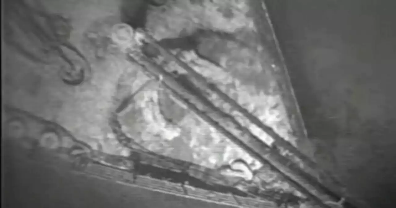 Newly released footage of a 1986 Titanic dive reveals the ship's haunting interior