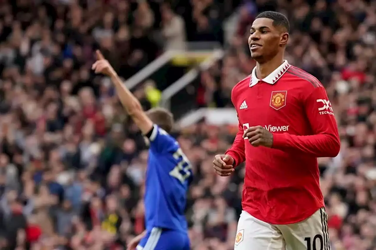 Marcus Rashford anotó dos goles en la victoria de Manchester United ante Leicester por la Premier League y sus números son demoledores