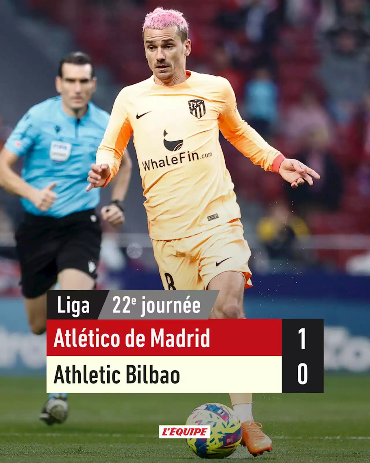 Atlético de Madrid 1-0 Athletic Bilbao, La Liga, résultat et résumé du match (19/02/2023)