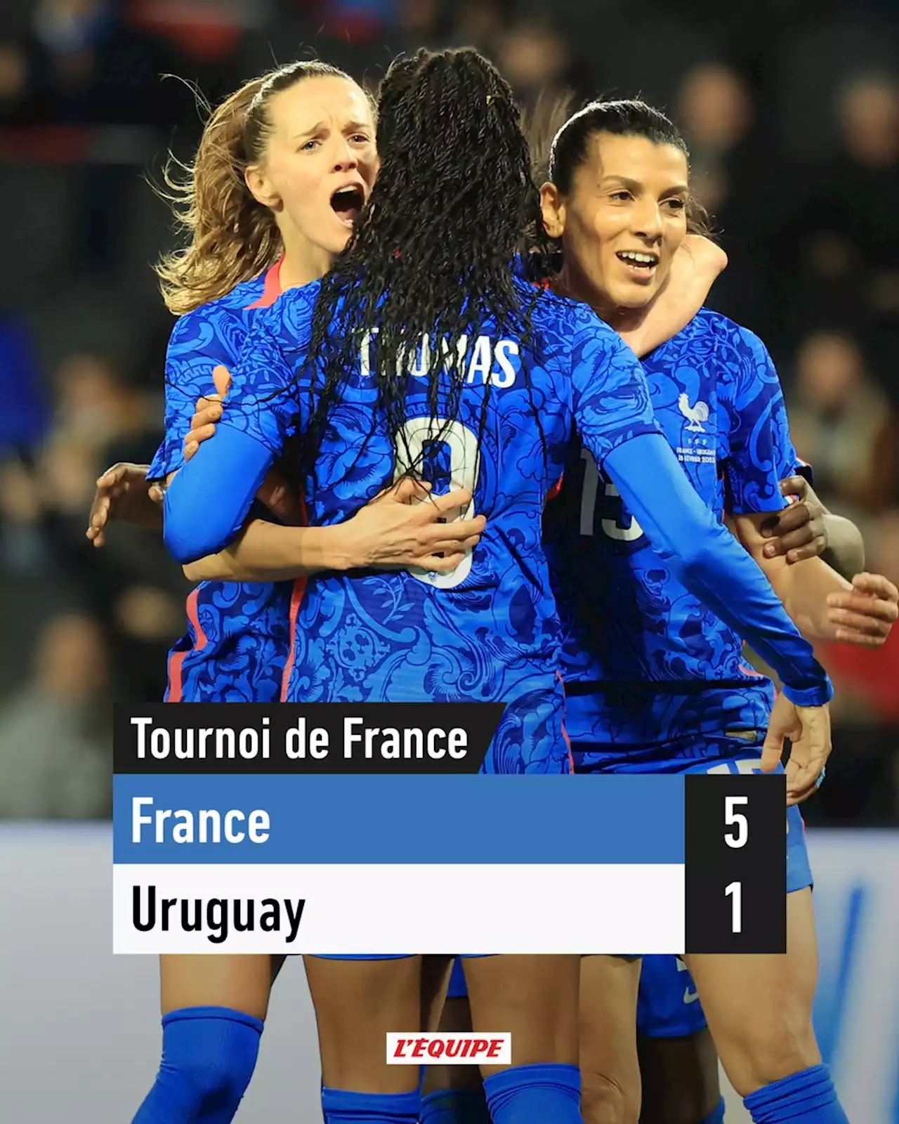 Les Bleues dominent facilement l'Uruguay au Tournoi de France