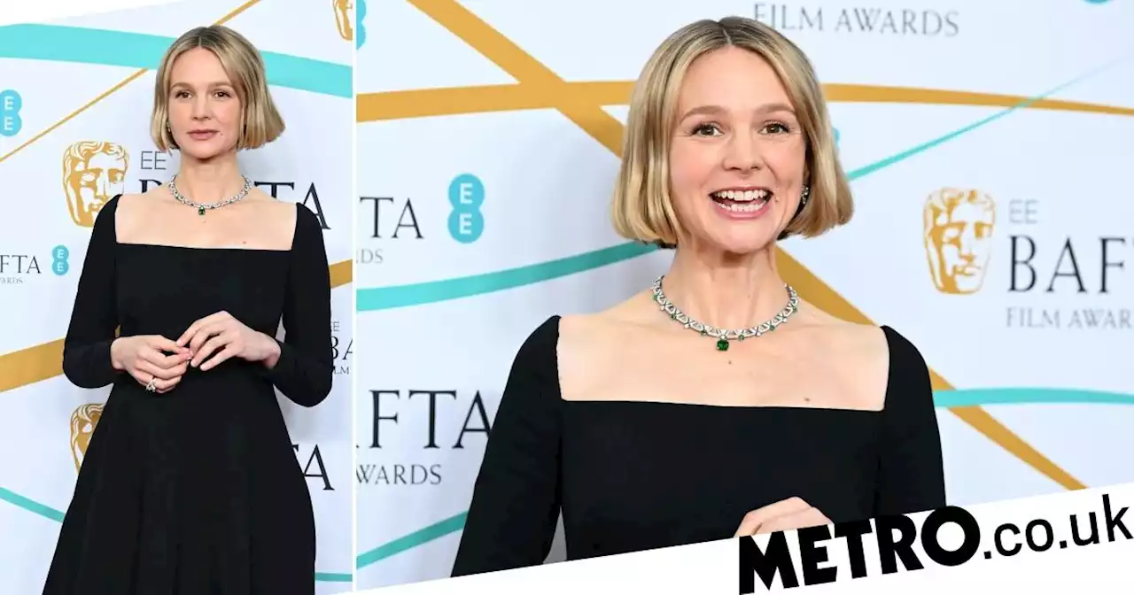 Carey Mulligan's baby bump makes red carpet debut at Baftas