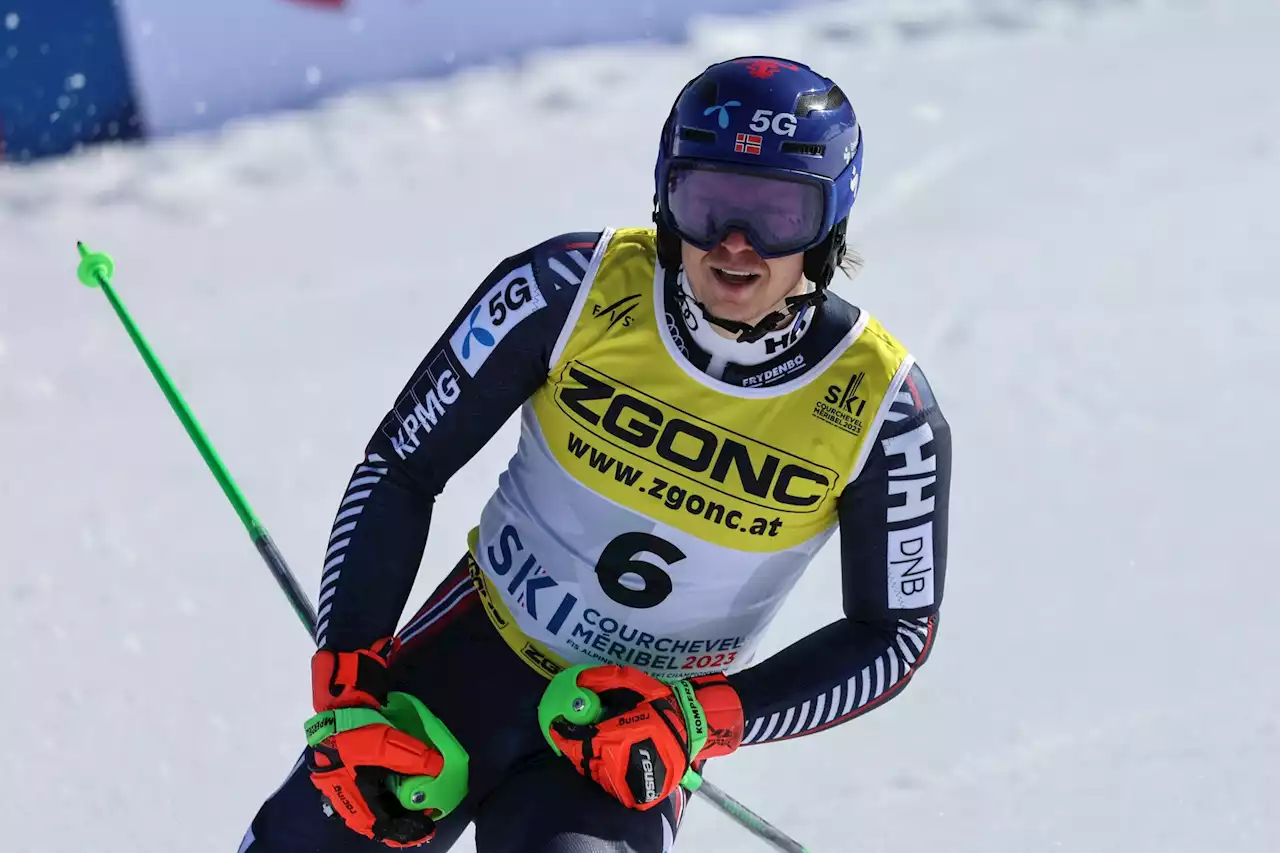 Kristoffersen kjørte seg opp fra 16. plass til VM-gull