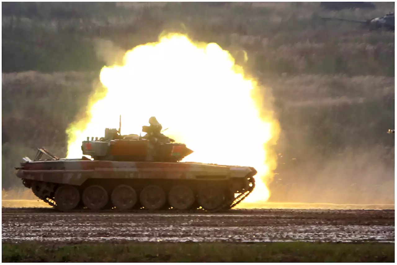 Ukraine posts video of Russian tank erupting in flames before explosion