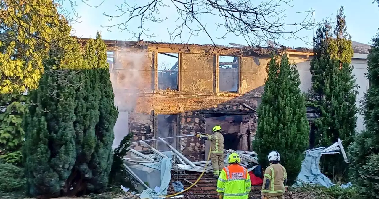 Neighbours see huge flames as fire takes hold at old nursing home