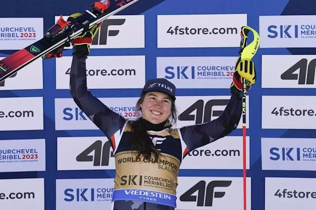 Quebec's Laurence St-Germain wins slalom gold at Alpine World Championships