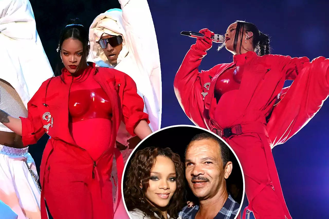 Rihanna’s dad found out she was pregnant during Super Bowl halftime show