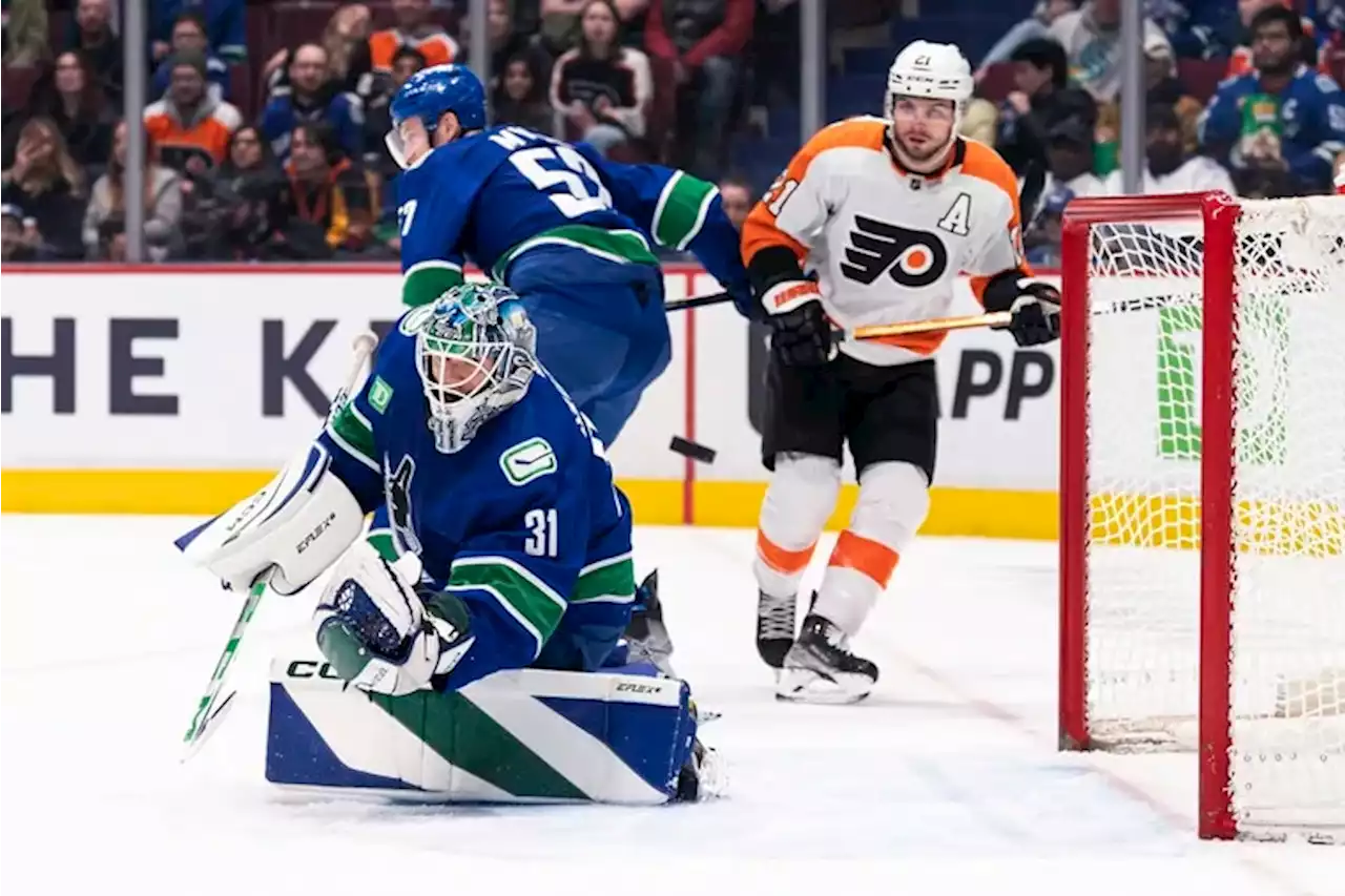 Flyers’ work ethic reappears in loss to Canucks, but offense continues to elude them