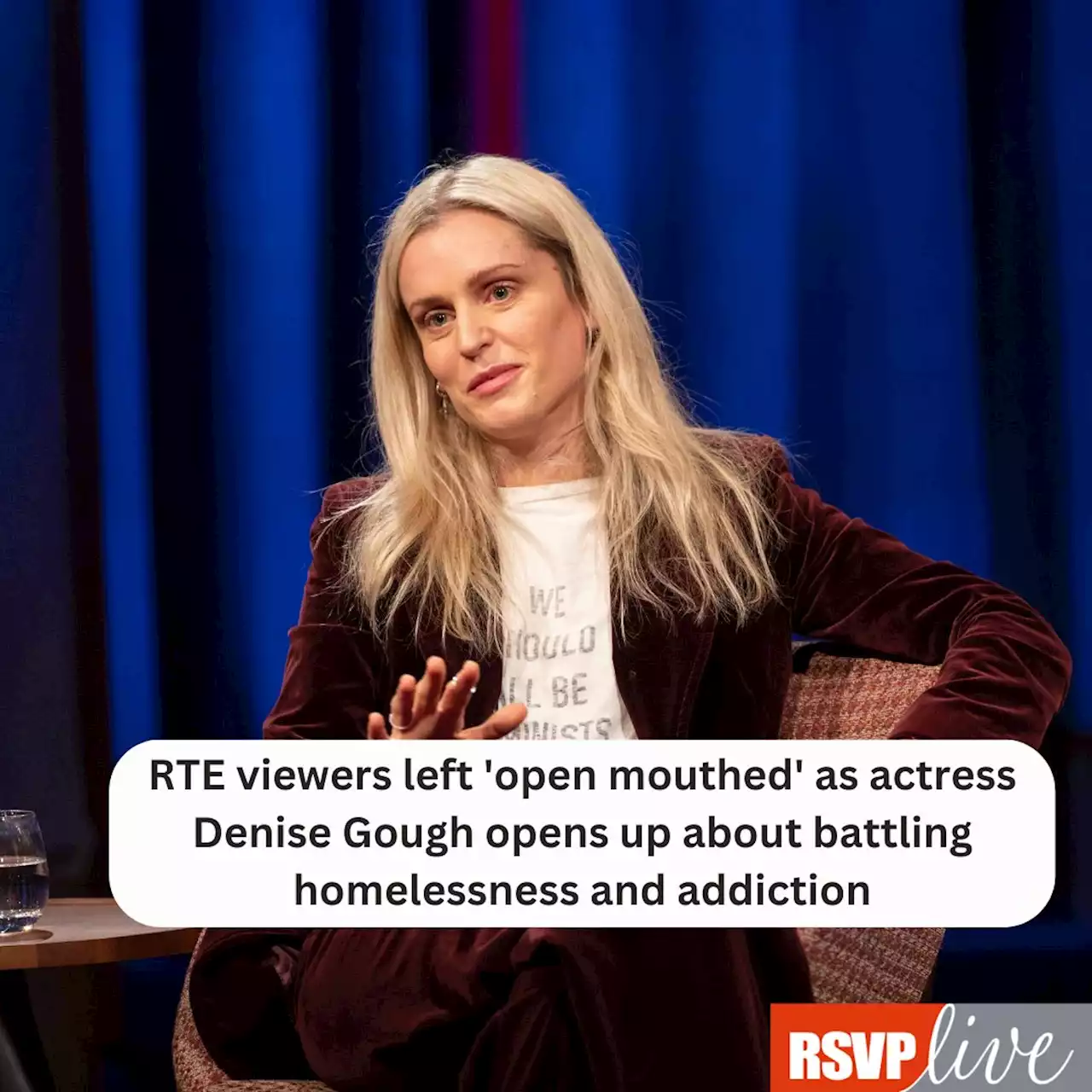 RTE viewers left 'open mouthed' as Denise Gough opens up about being homeless