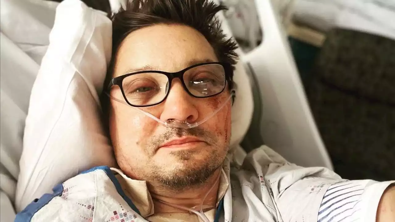 Jeremy Renner shares video of 'electric simulation' therapy weeks after near-fatal snow plough accident