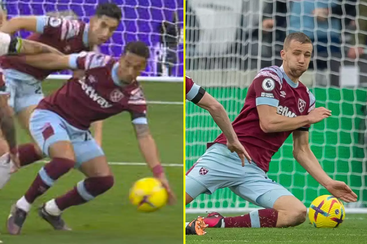 West Ham escape penalty for second game in row as ball hits Kehrer's hand at Tottenham