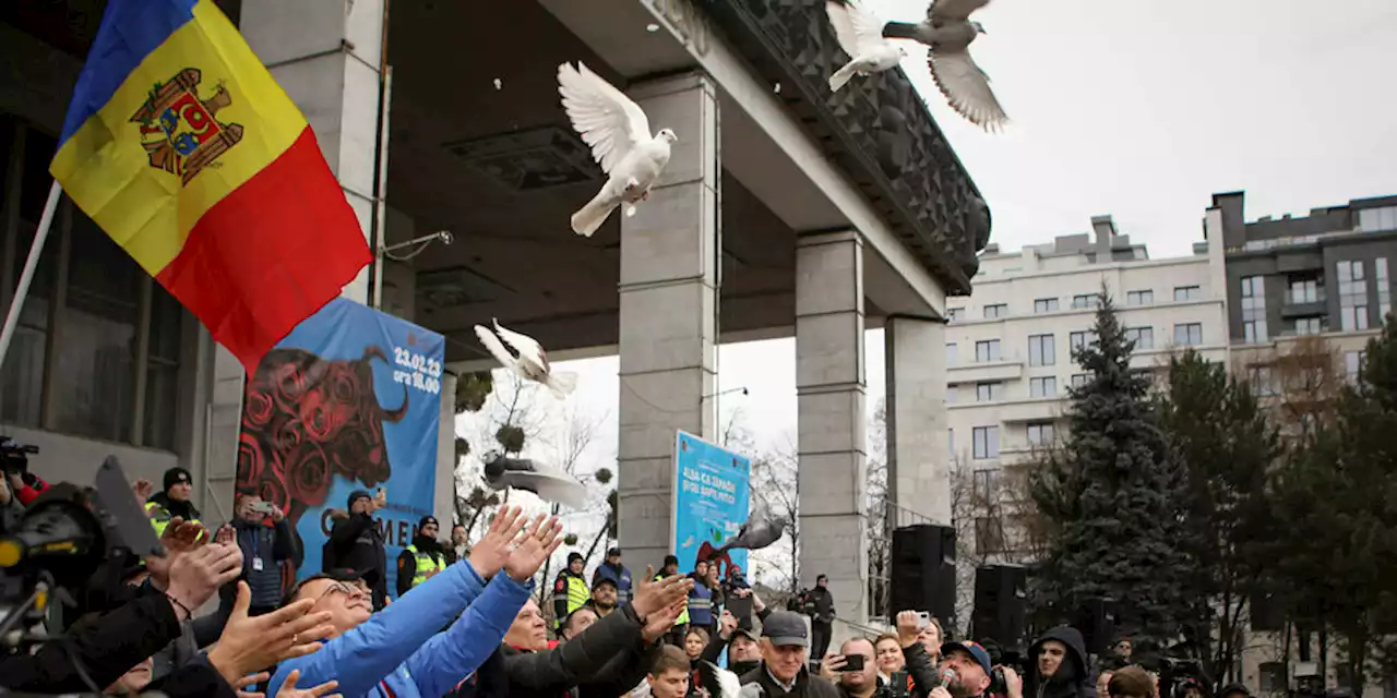 Russische Kräfte in Moldau: Protest in Moldau, Kampf um Bachmut