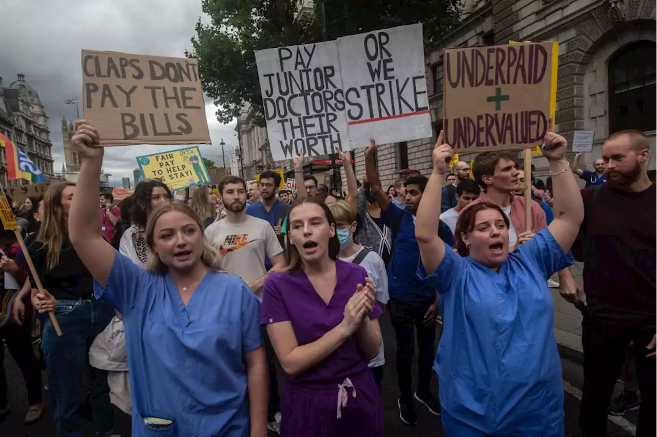 Junior doctors expected to join mass NHS strikes as BMA prepares to announce ballot result