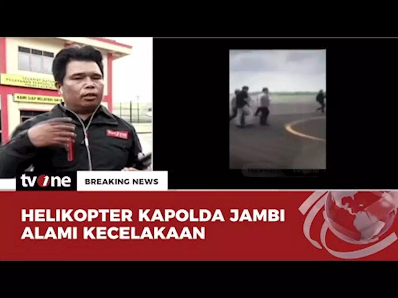 Helikopter yang Ditumpangi Kapolda Jambi Jatuh di Bukit Tamia, Kerinci - tvOne