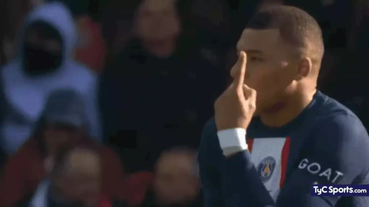 La FURIA de Mbappé después del tercer gol del Lille ante PSG - TyC Sports