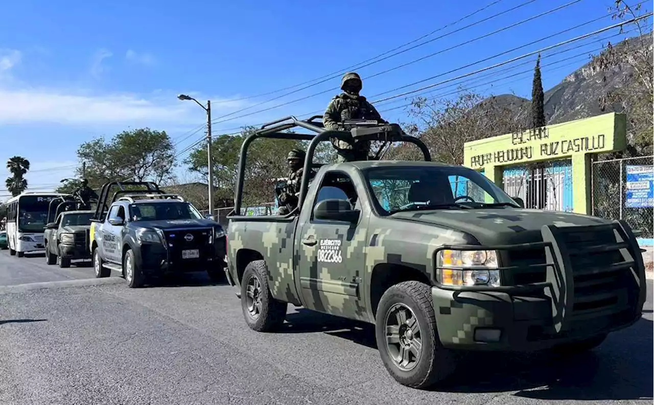 Refuerzan con elementos del Ejército seguridad de Santa Catarina, en Nuevo León