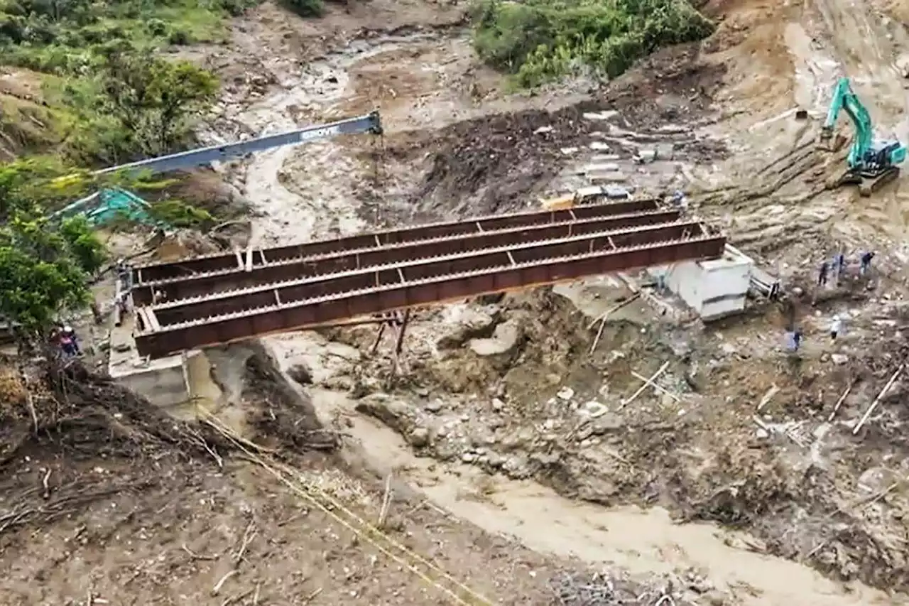 Lluvias generan retrasos en la entrega de la variante de Rosas, Cauca