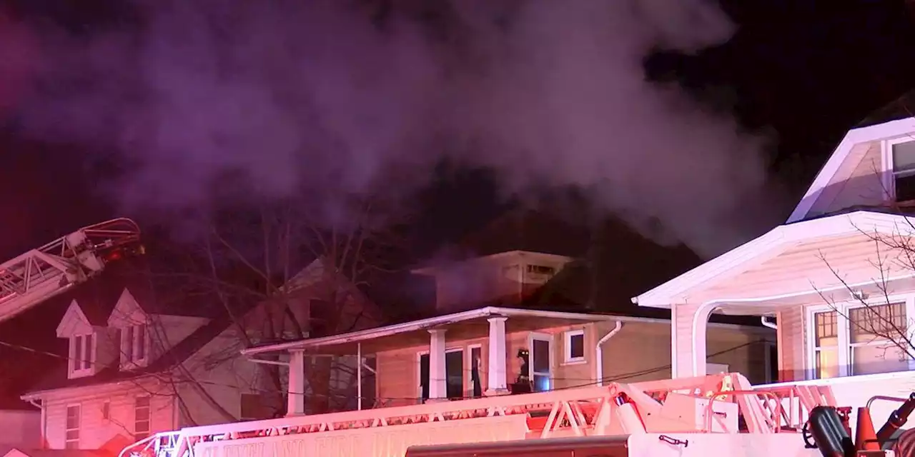 Firefighters battle blaze in Cleveland’s Collinwood neighborhood