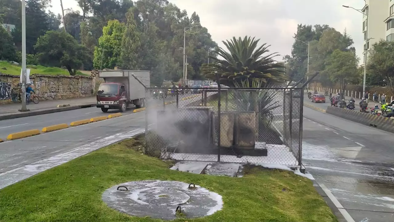 Explotó transformador de energía cerca a estación de TM en Suba