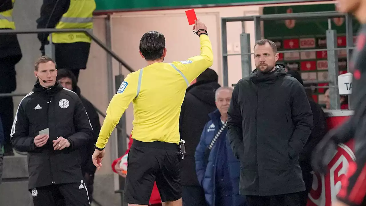 DFB-Pokal - Aytekin zeigt Mainz-Trainer Svensson Rote Karte: 'Sind nicht die Mülleimer der Nation'