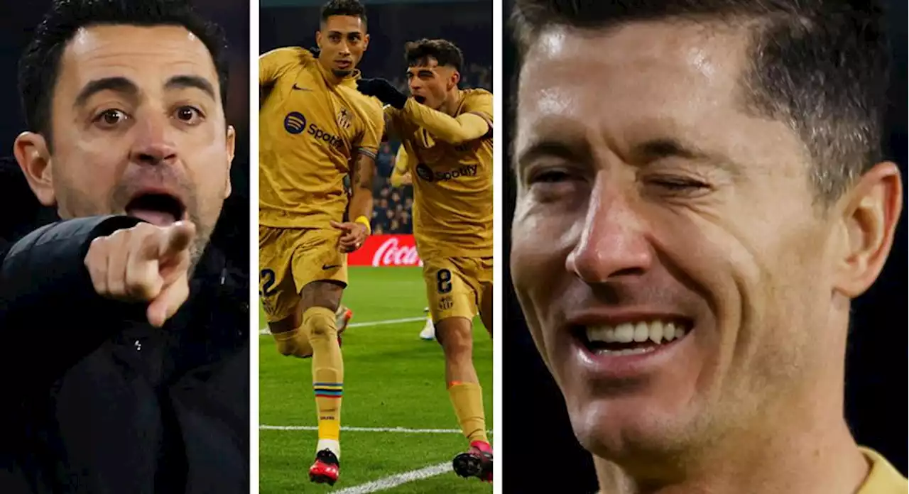 Barça-ryck i La Liga - Lewandowski målskytt igen: 'Helt skoningslös'