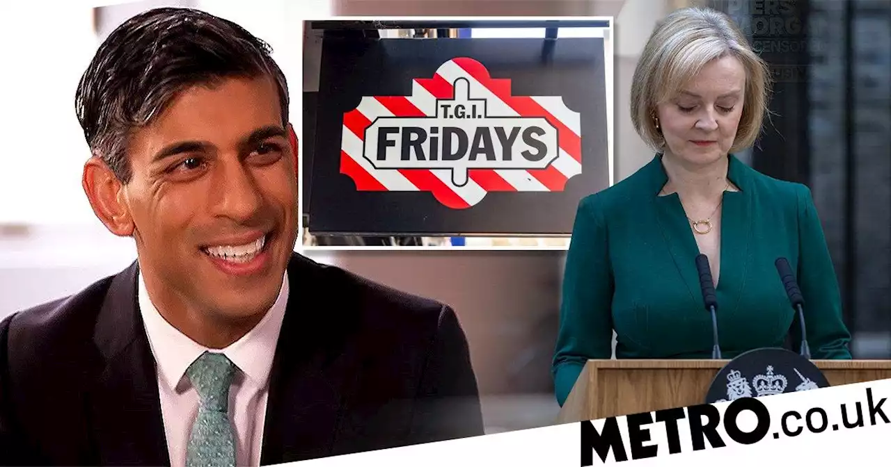 Rishi Sunak was in TGI Friday's when he found out Liz Truss was resigning