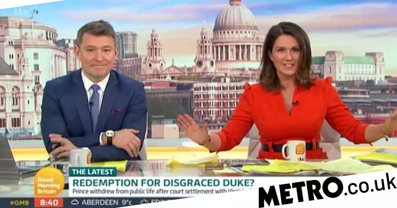 Susanna Reid turns down bet from Prince Andrew's ex as she cuts debate short