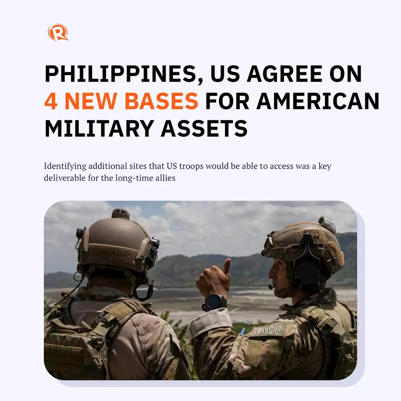 Philippines, US agree on 4 new bases for American military assets