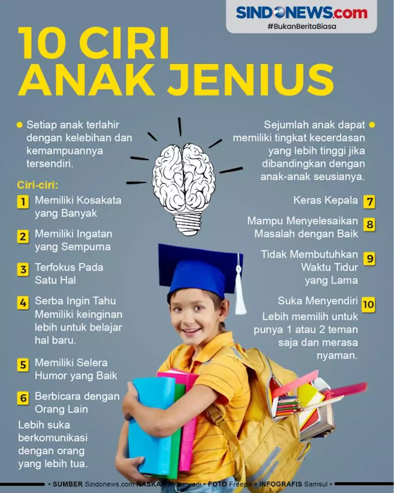 Ciri-ciri Anak Jenius Sejak Dini yang Bisa Diketahui