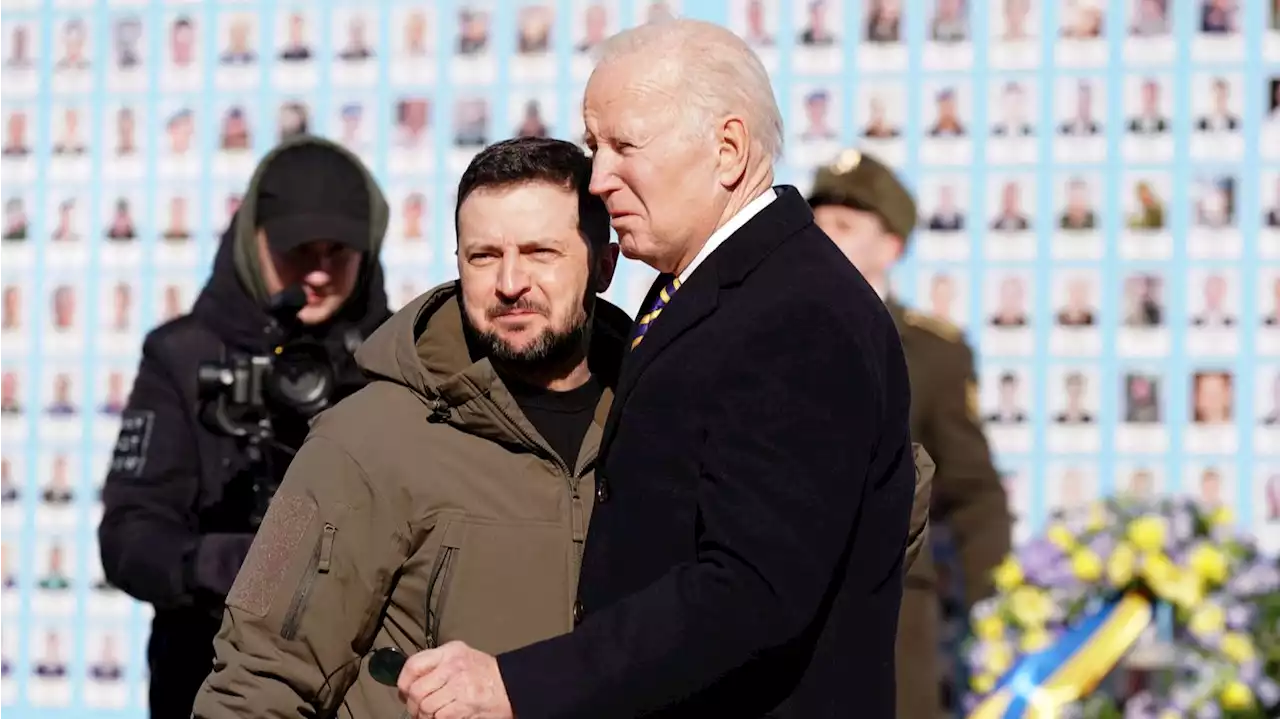 Biden's secret visit to Kyiv — in photos