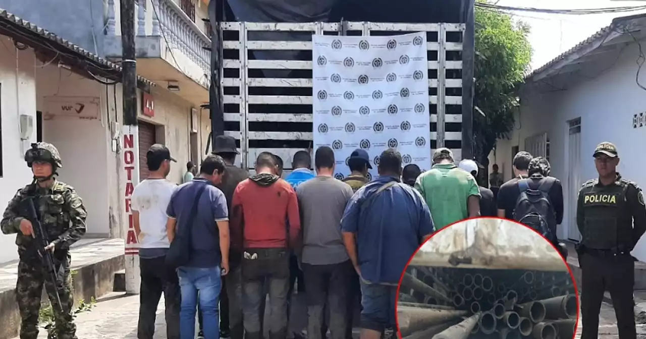 Capturan a 18 personas por robo de tubería y maquinaria de Ecopetrol en el Magdalena Medio