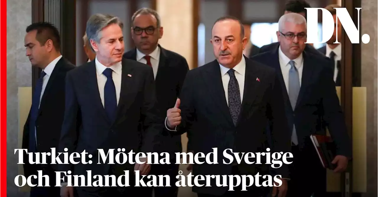 Turkiet: Mötena med Sverige och Finland kan återupptas