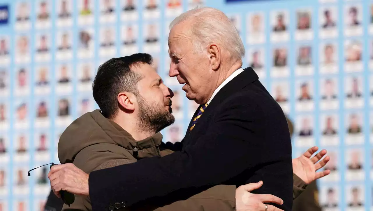 (S+) Joe Bidens Blitzbesuch in Kiew: »Es ist wunderbar, Sie zu sehen«