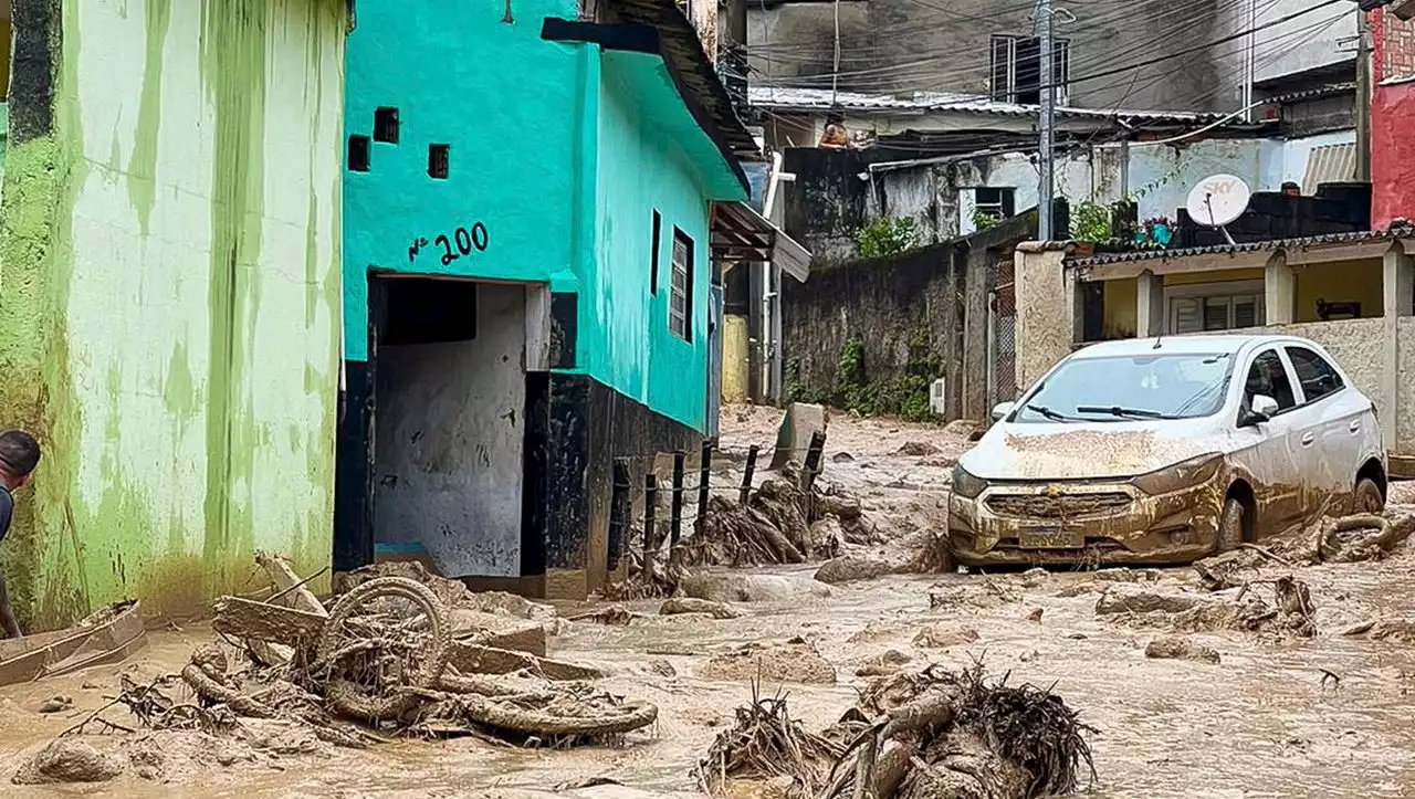 Überschwemmungen und Erdrutsche: Viele Tote durch Unwetter in Brasilien