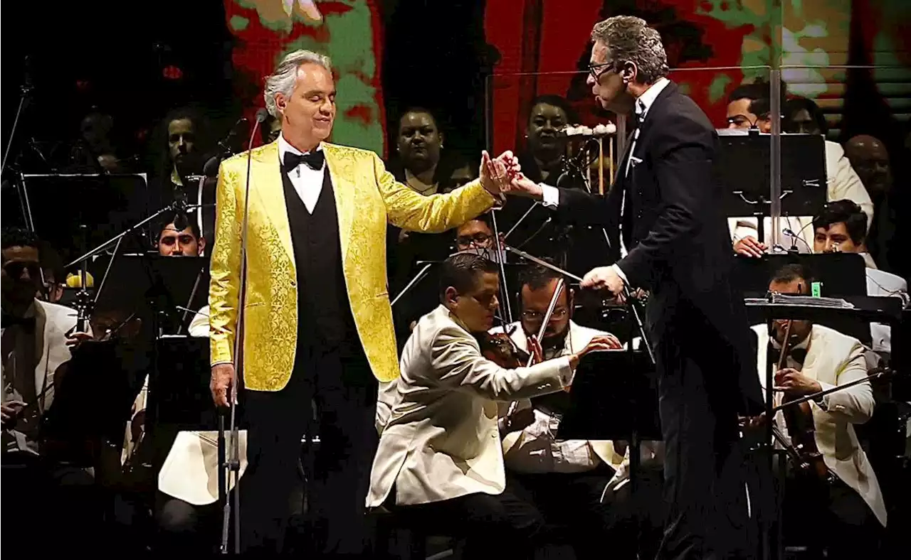 Andrea Bocelli comparte el escenario en México con Carolina Ross