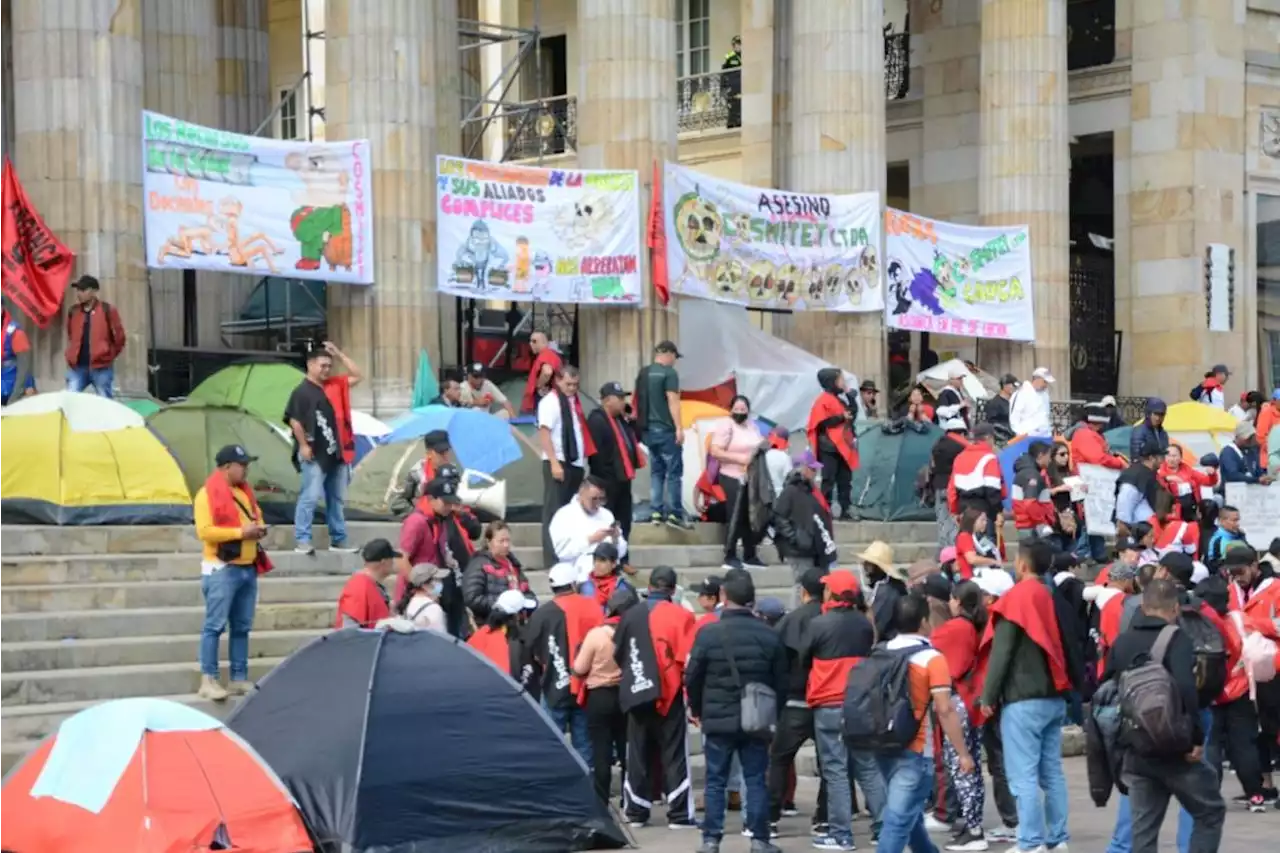 Anuncian levantamiento del paro de Asoinca en la Plaza de Bolívar