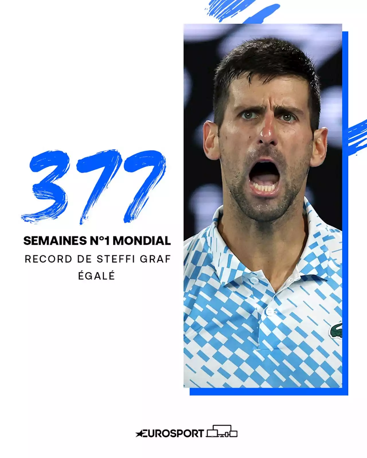 377 semaines au sommet du classement : Novak Djokovic égale le record de Steffi Graf