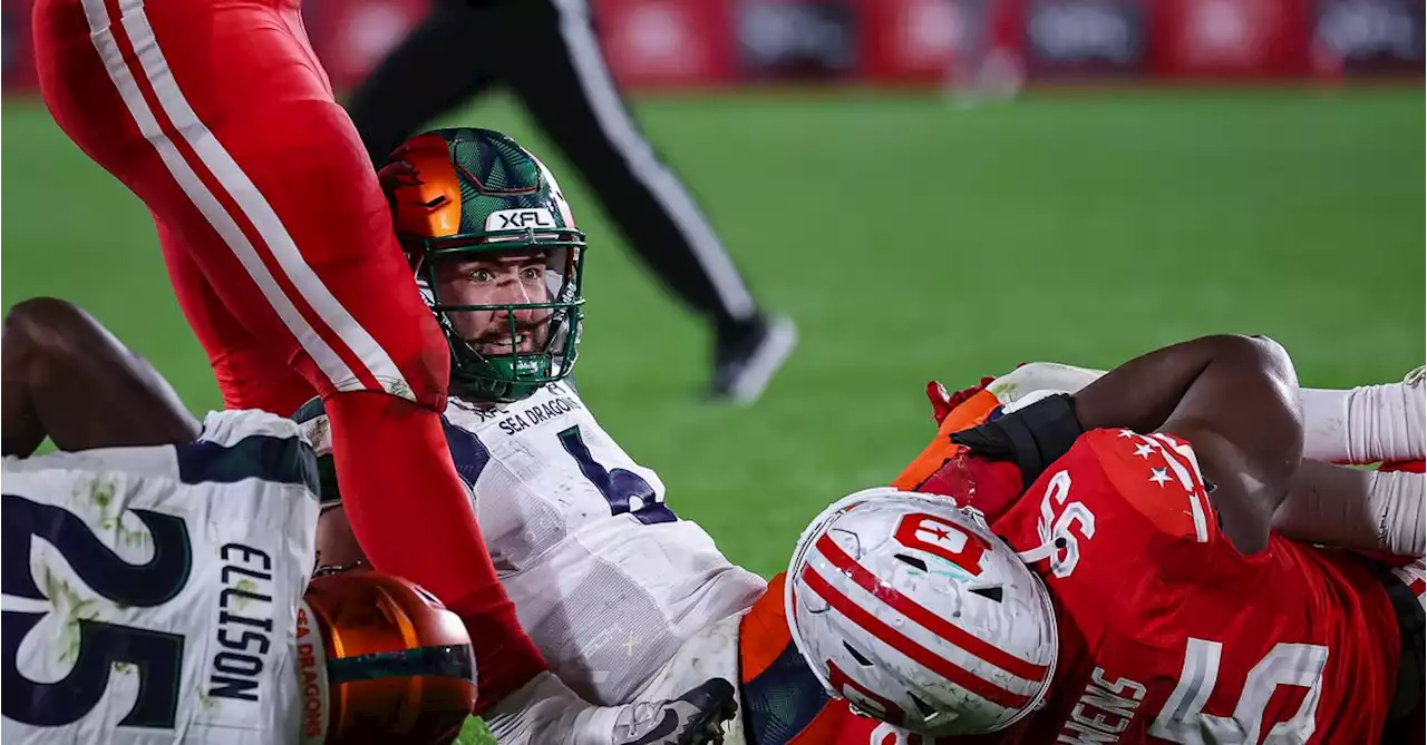 Video: Seattle Sea Dragons fumble XFL season opener away at the 1-yard line