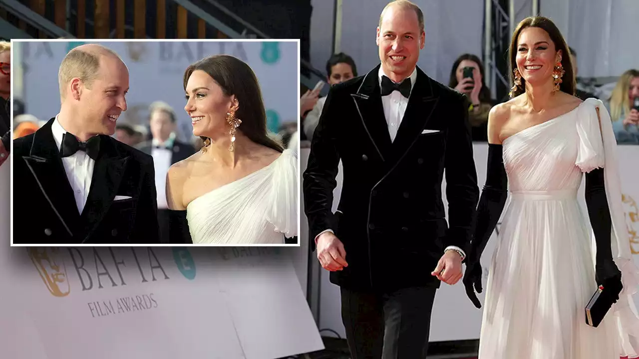 Prince William and Kate Middleton share look of love on glamorous BAFTAs 2023 red carpet