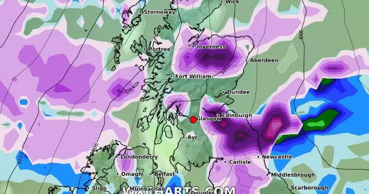 Glasgow weather as snow to batter UK in 800-mile-wide 'barrage'