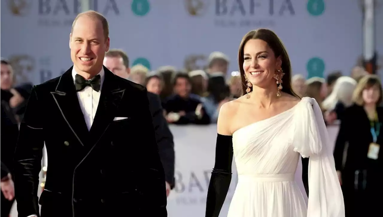 Kate Middleton and Prince William show rare display of public affection at the BAFTAs