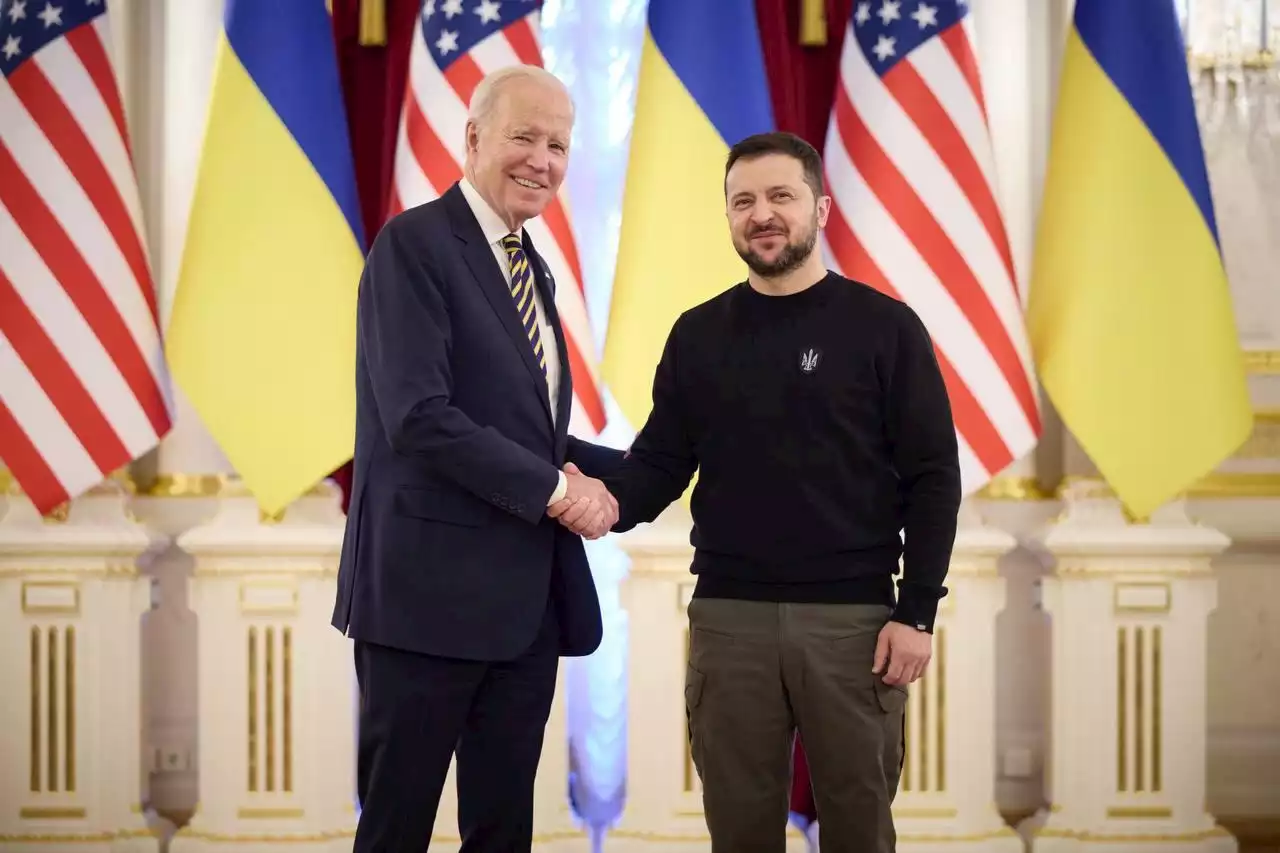 Joe Biden är på plats i Kiev