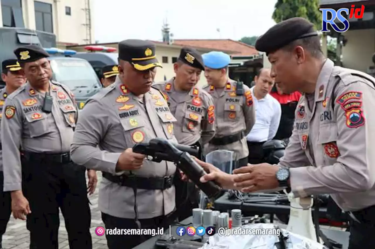 Ratusan Personel Polres Demak Amankan Pilkades 2023