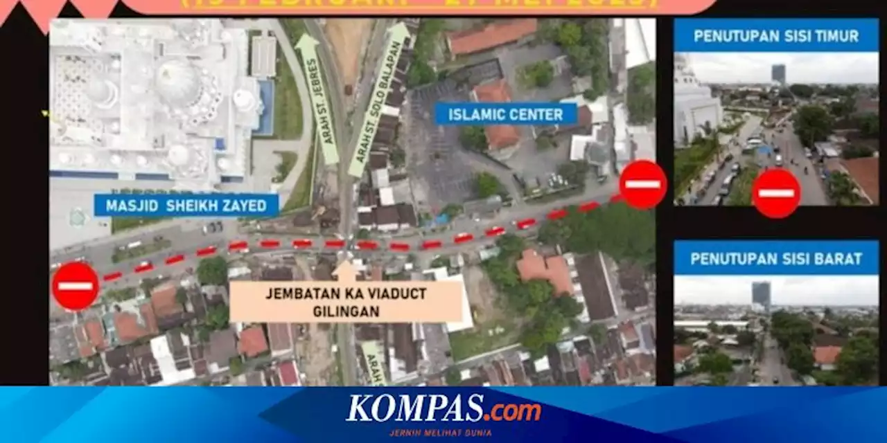 Jalan Ahmad Yani Ditutup akibat Pembangunan Jembatan KA, Sejumlah Ruas Jalan di Solo Terjadi Kepadatan