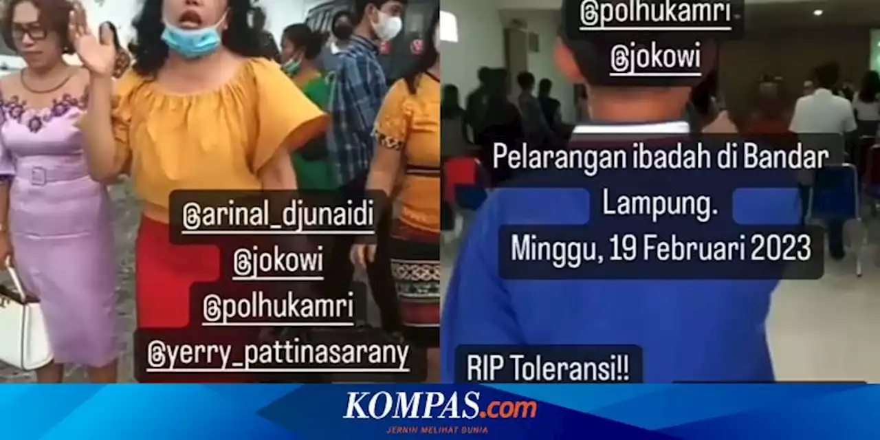 Video Viral Ibadah Jemaat Gereja Dilarang di Lampung, Lurah: Belum Ada yang Hubungi Saya Ajukan Izin...