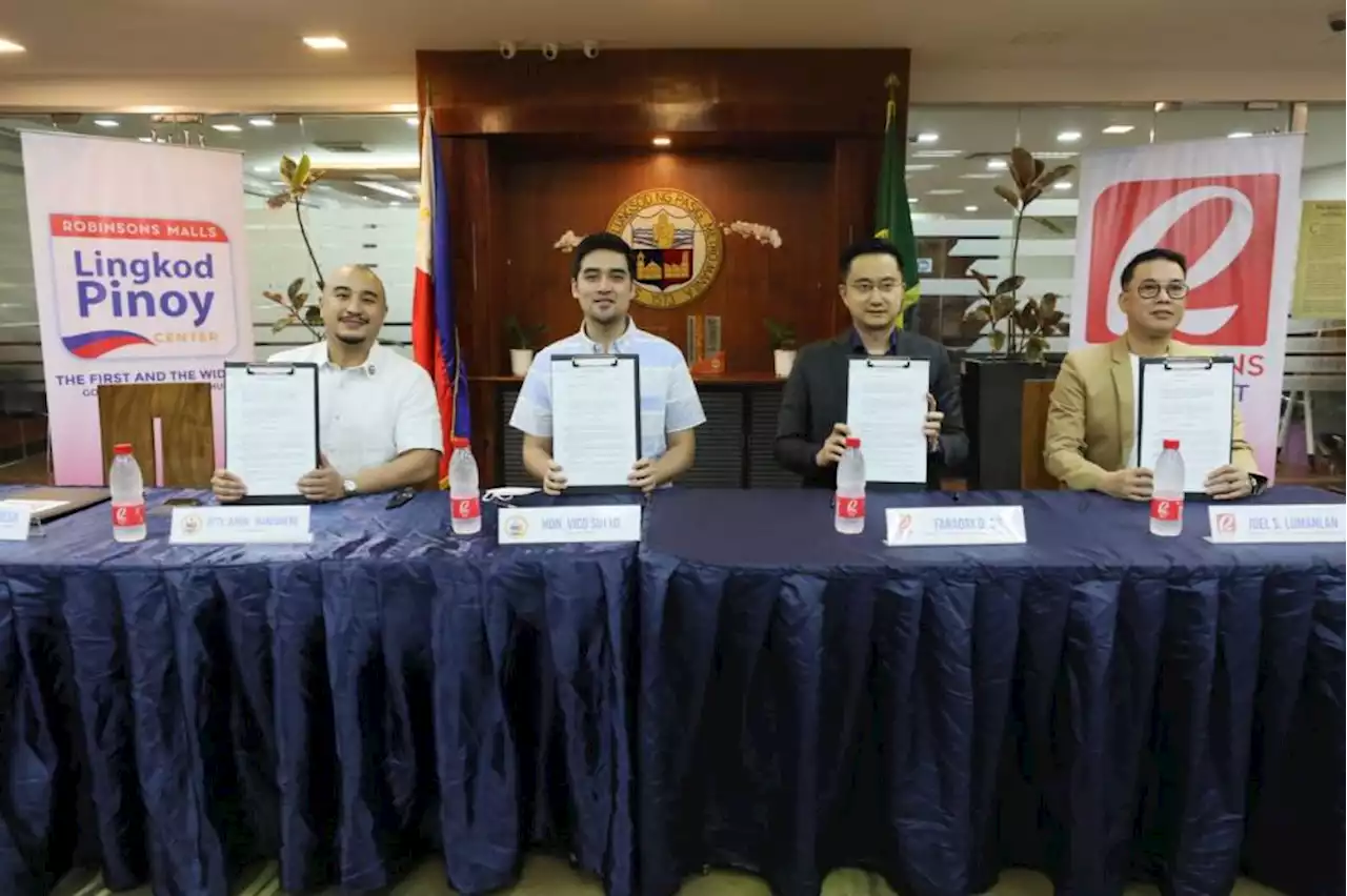 Pasig LGU, Robinsons Land sign MOA for business one-stop shop extension