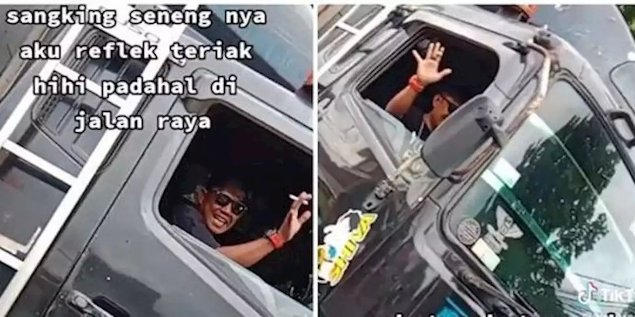 Viral Momen Wanita Menyapa Ayahnya yang Tengah Kendarai Truk di Jalan, Bikin Haru | merdeka.com